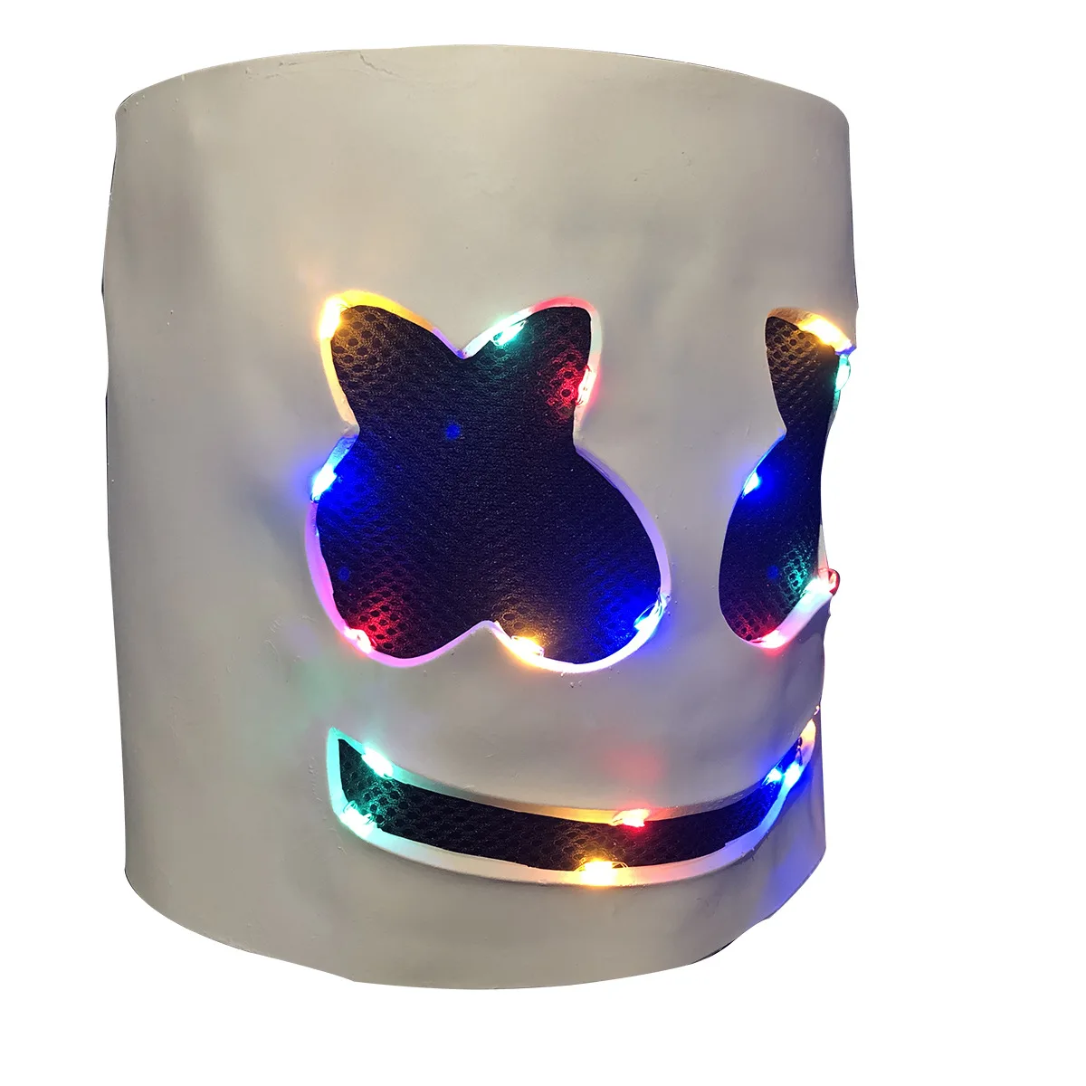 Marshmallow cos электрическая силловая DJ Marshmello с одинаковой головкой маска для
