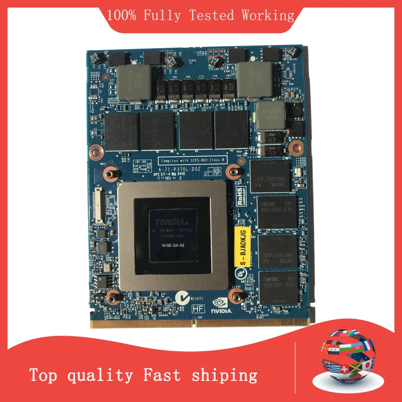 Новая графическая видеокарта GTX880M GTX 880M N15E-GX-A2 DDR5 8 ГБ для ноутбука DELL M17X R4 R5 M18X R2 R3