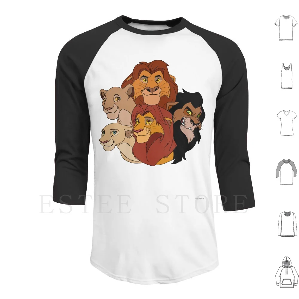 

Family Portrait Hoodies Lion King Mufasa Scar Simba Nala Sarabi Furry