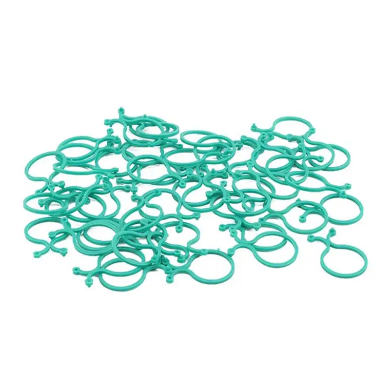 100pcs Садоводство 8 гранная витая пряжка кольцо брелок в виде тыквы садовые