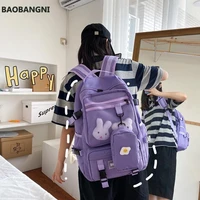 multiple pockets backpack women useful large capacity school bag solid color college student book bag female ladies backpacks