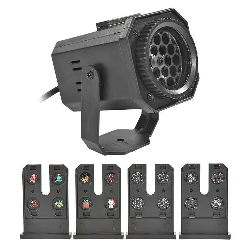 СВЕТОДИОДНЫЙ цветной проекционный светильник с рождественской снежинкой