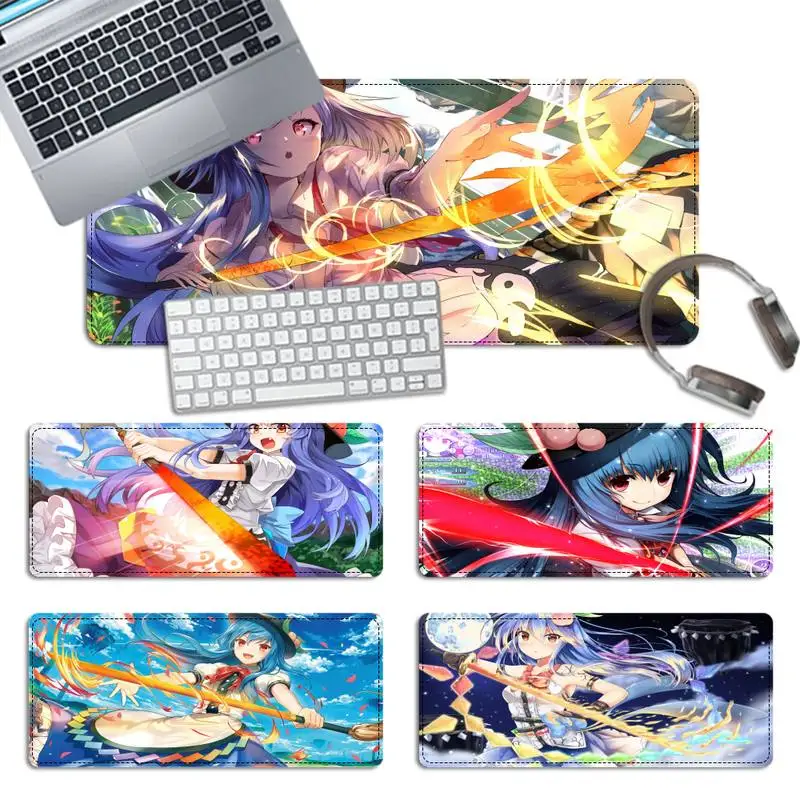 

Promotion Touhou Hinanawi Tenshi Mouse Pad Gaming MousePad Large Big Mouse Mat Desktop Mat Computer Mouse pad For Overwatch