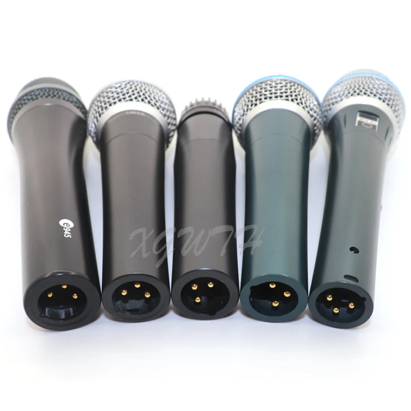 Проводной ручной динамический кардиоидный однонаправленный голосовой микрофон