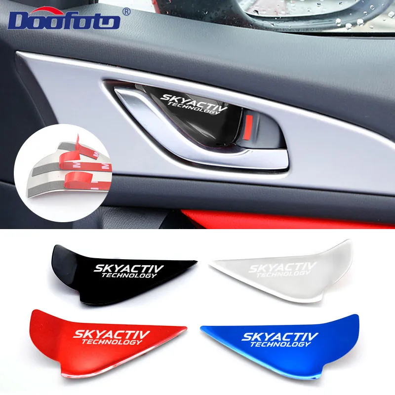 

Car Inner Door Handle Bowl Cover Sticker For Mazda CX-3 CX-5 CX5 CX 3 BM 4 5 6 7 9 MX5 Axela ATENZA Demio auto accesorios