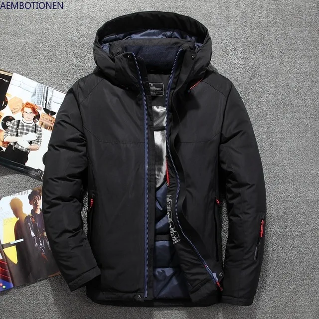 Новый мужской пуховик мужские зимние пальто повседневные толстые парки с