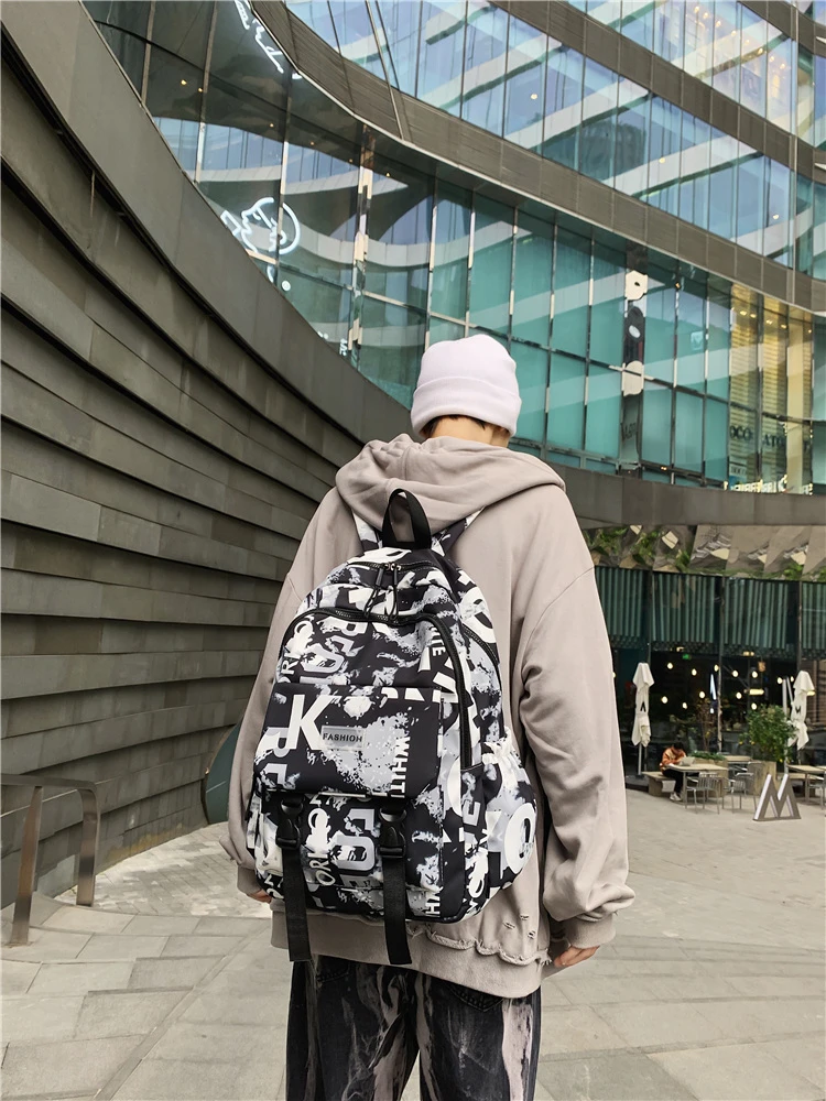 

Winter New Student Youth Bag. Fashion Is Versatile. Large Capacity. Waterproof. Color Contrast Bag