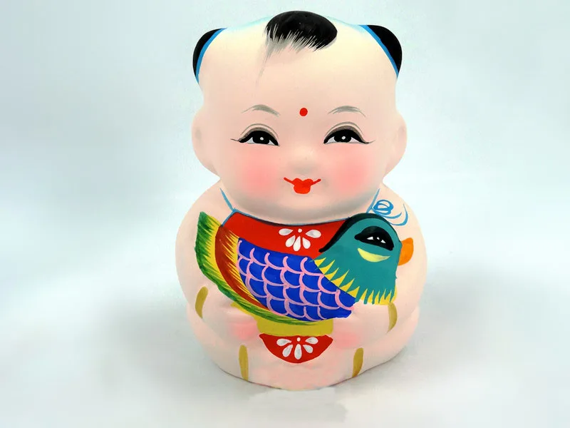 1 пара глиняных фигурок свадебный подарок Fu Art Craft Da A изысканный красивый