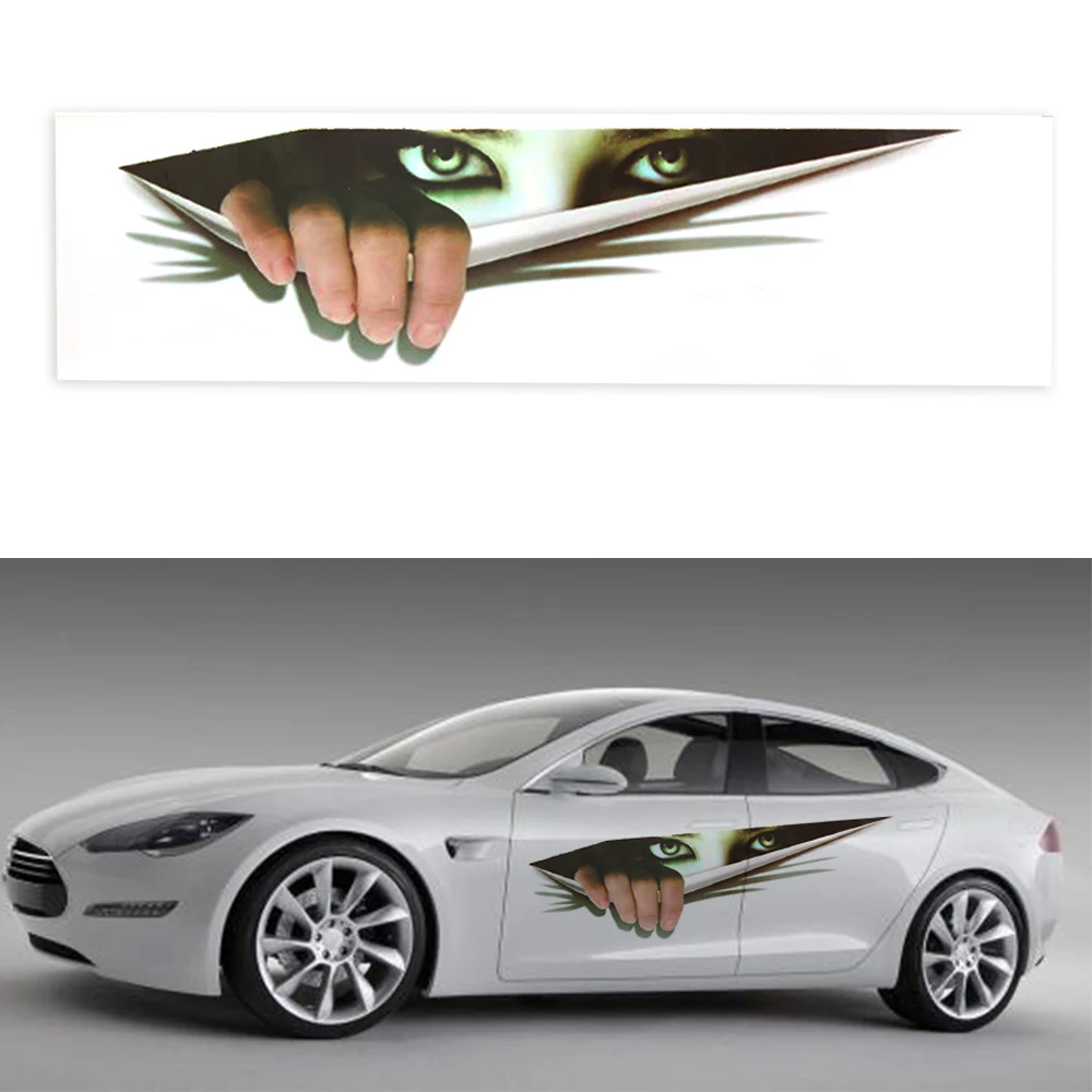 3D выглядывал женщины страшные глаза личность наклейки на авто дверь окна