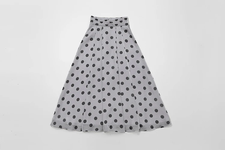 Женский костюм двойка с юбкой модельный из блузки бантом на воротнике и рукавами