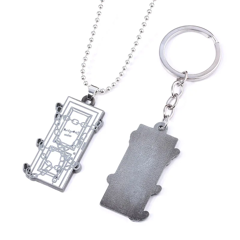 SG хит игра СХ Ожерелья Подвески звено цепи квадратный двери колье для женщин и