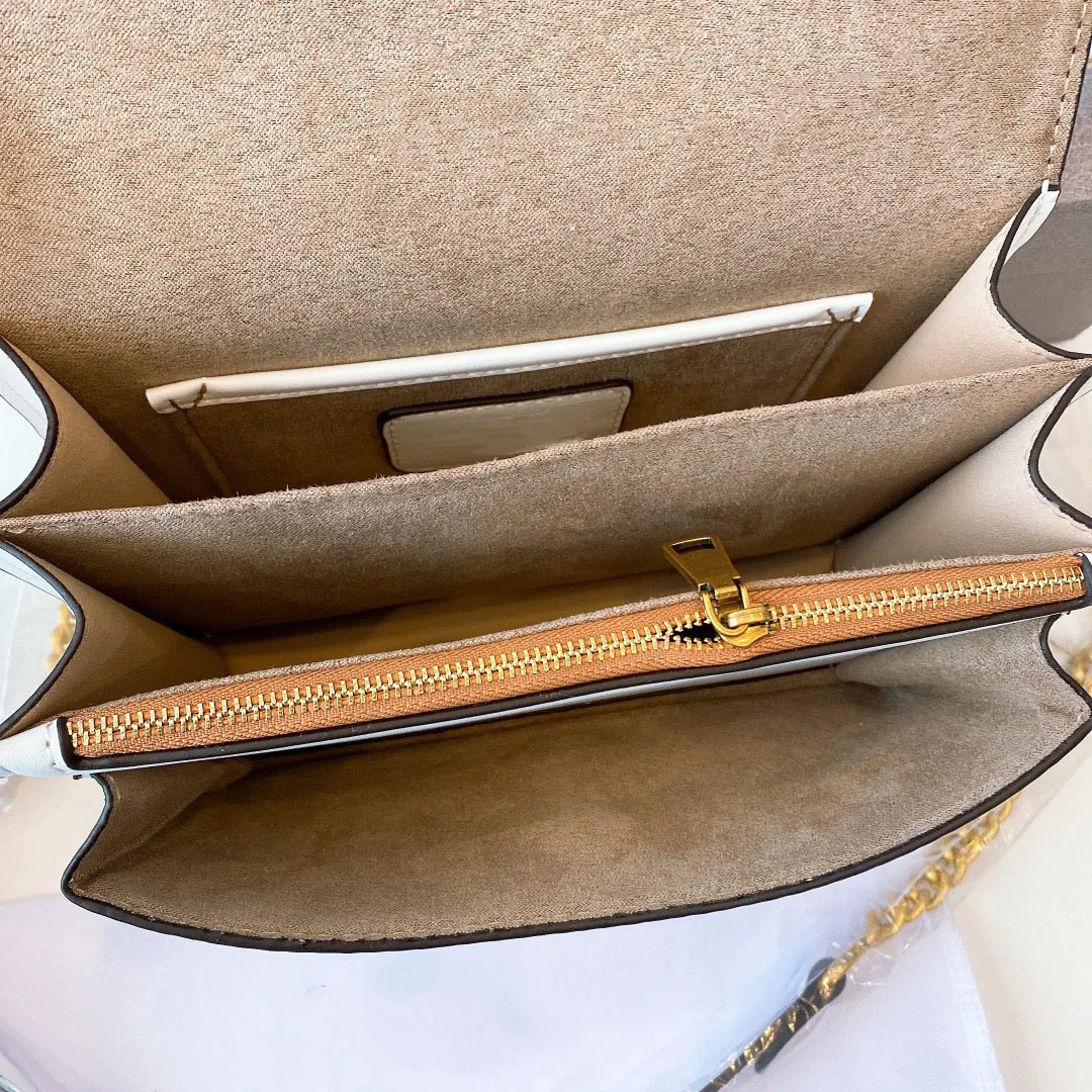 

100235 2021New style organ bag flip chain small square bag women's bag Single Shoulder Messenger Bag