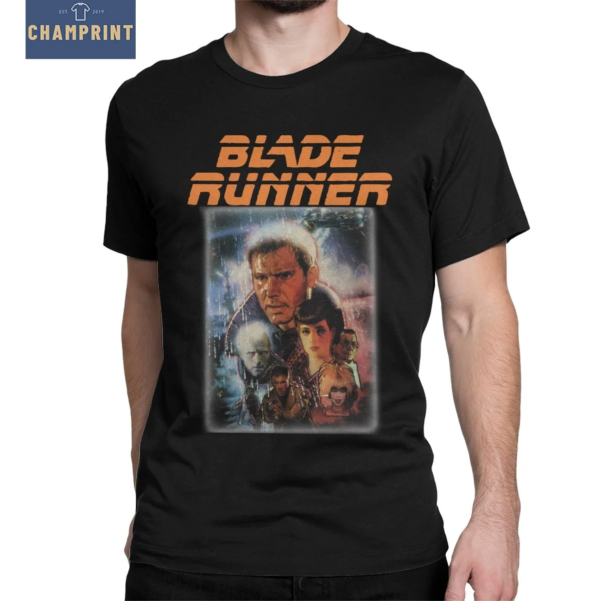 

Men's Blade Runner T Shirt Movie Pure Cotton Clothing Fun Short Sleeve Round Collar Tee Shirt Plus Size T-Shirt