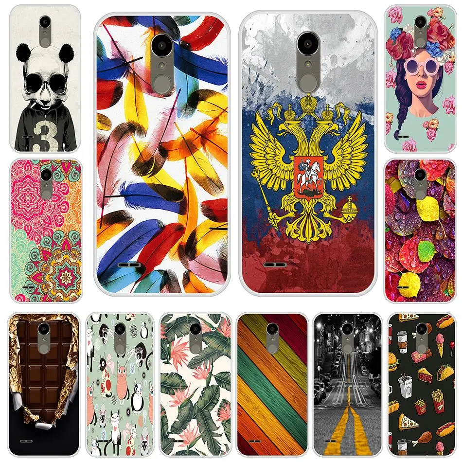 

Silicone Case For LG K10 2017 Soft TPU Art Landscapes Cover For LG K 10 2017 Phone Case