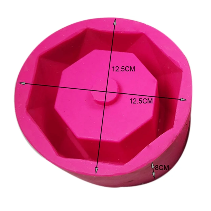 

2 Pcs Flower Pot Mold Cement Mold Silicone Concrete Decoration, 12.5 X 12.5 X 8cm & 16 X 5.5 X 5cm