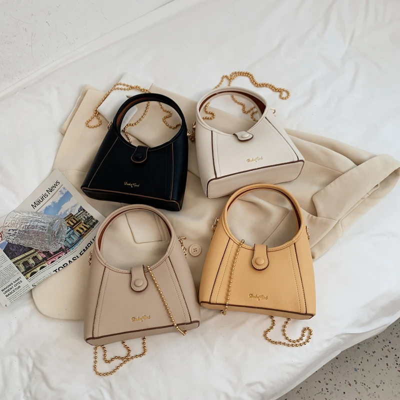 

Fashion Simple Small Square Bag Women Designer Handbag High Quality PU Leather Chain Mobile Phone Shoulder Bags