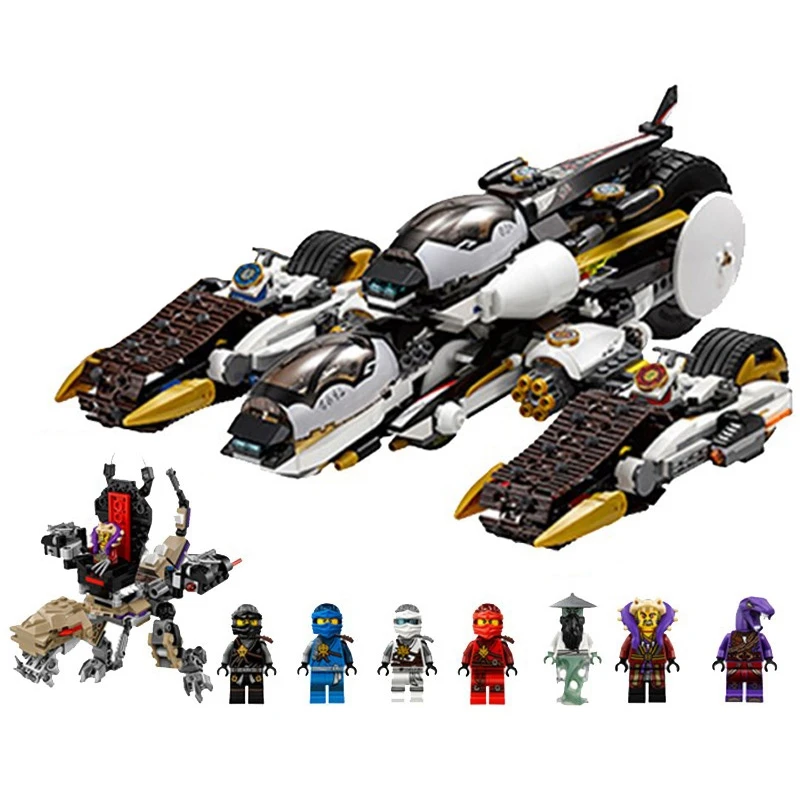 1135 шт ниндзя ультра Stealth Raider строительные блоки lepined Ninjagoes 70595 Кирпичи игрушки для