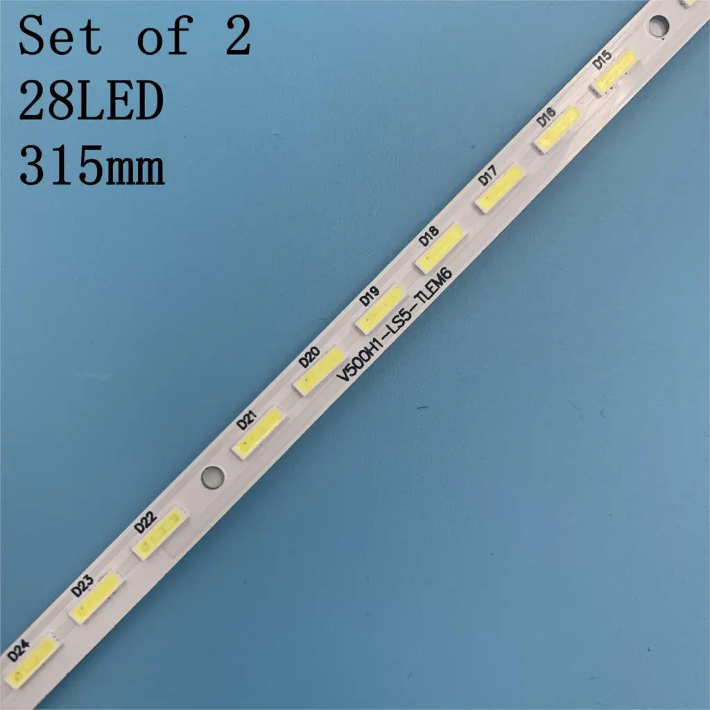 2piece/lot V500HK1-LS5 V500H1-LS5-TLEM4 V500H1-LS5-TREM4 1PCS=28LED 315MM Product appearance is the same as picture | Лампы и