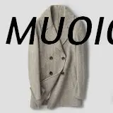 

Мужское шерстяное пальто MUOIOYIA 100%, мужская зимняя куртка, Мужская одежда, осенний костюм, двубортное пальто, мужское пальто LXR343