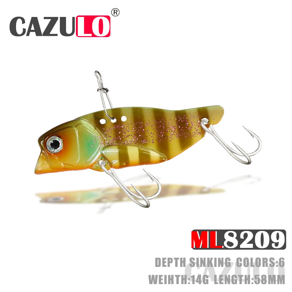 

Metal Vibration Fishing Accessories Lure Bass Singking Bait Weight 14g 58mm Isca Artificial Angeln De Pesca For Carp Fish Leurre