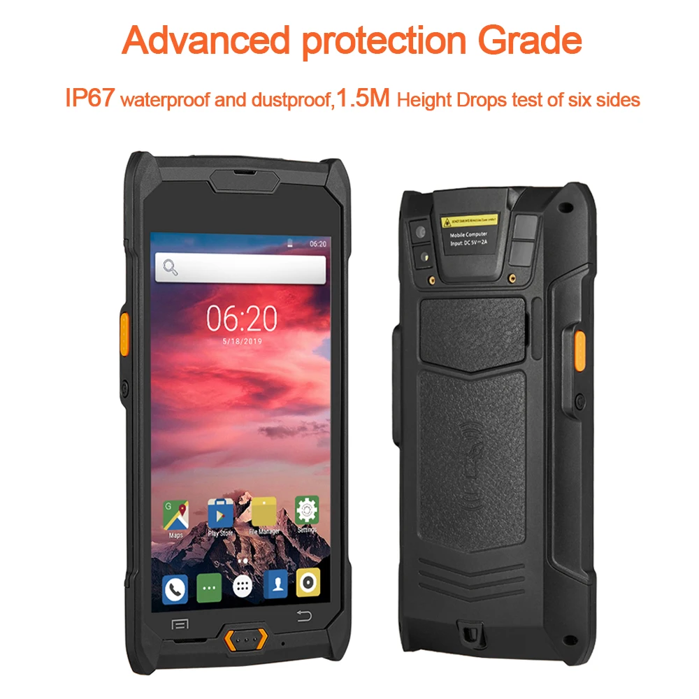 ISSYZONEPOS Прочный Android PDA 4G Портативный pos-терминал 1D 2D NFC считыватель штрих-кодов беспроводной сканер штрих-кодов устройство сбора данных через WiFi