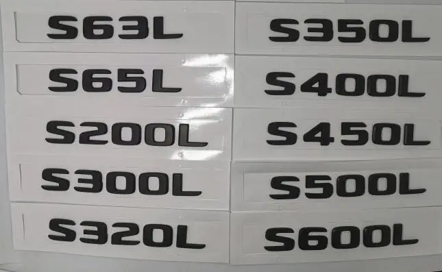 Новый подходит для Mercedes S Class S350 S400 S500 S600L письмо хвост знак 4 matic матовый черный 2017