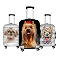 twoheartsgirl cute yorkshire terrier dog print luggage covers waterproof 18 32inch travel suitcase cover trolley case cover