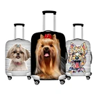 Чехол для чемодана Twoheartsgirl, водонепроницаемый, с принтом в виде собаки йоркширского терьера, 18-32 дюйма