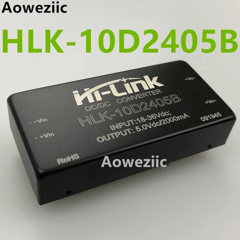 1 шт./лот HLK-10D2405B 24 В до 5 Вт конвертер постоянного/переменного тока, Питание модуль 18-36V входное напряжение 5V 2A Выход Питание