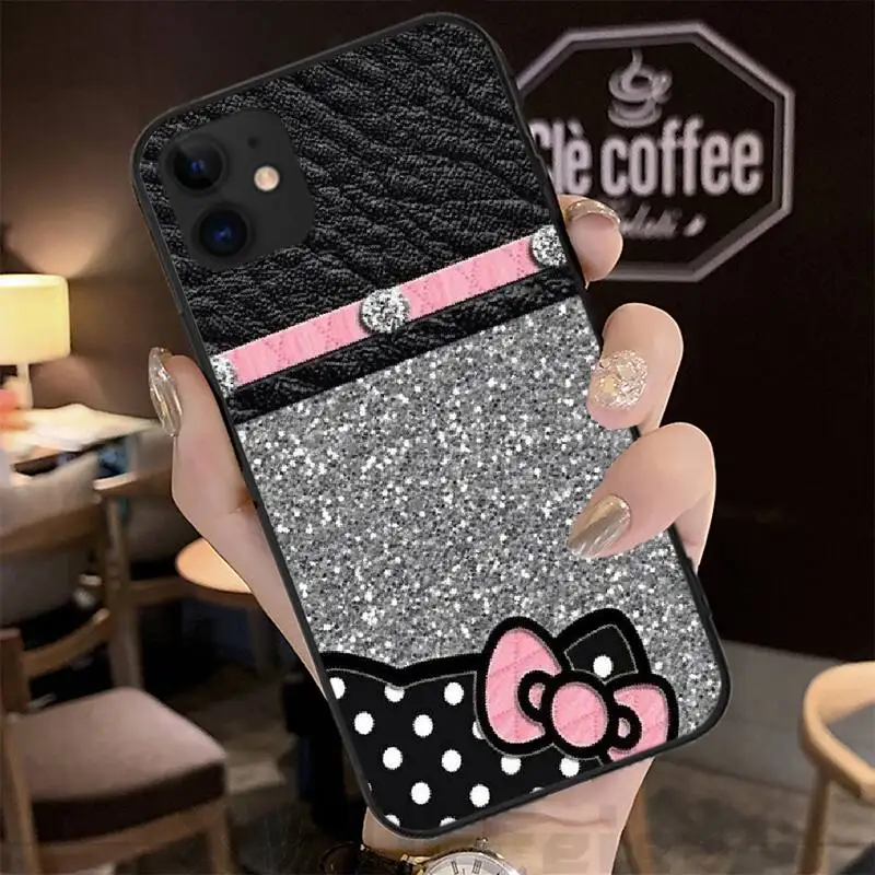BaweiTE Bling hello kitty милый чехол для телефона iPhone 5C 6 6S 7 8 plus X XS XR MAX 11 pro Pro Max - купить по