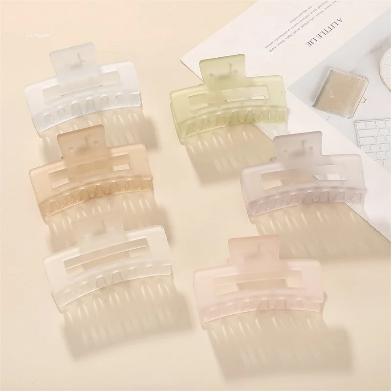 

Fashion Hair Clips for Women Hair Claw Elegant Colorful Solid Color Claw Clip Girls Hair Clip Hair Accessories Hair Barrettes