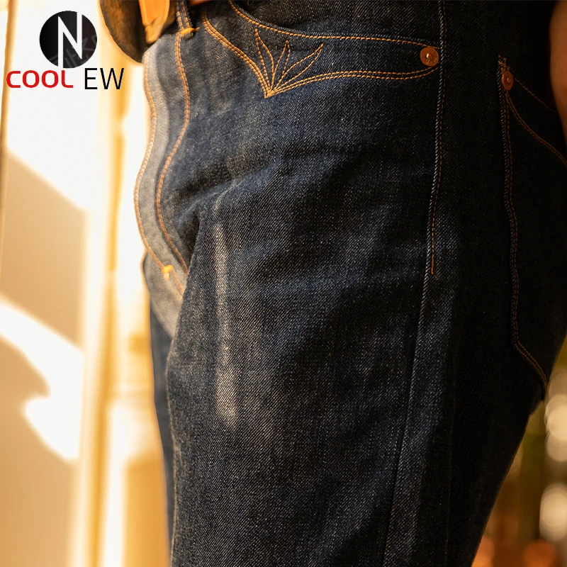 

350-0001 Read Description! Red Tornado Indigo Selvage Unwashed Pants Unsanforized Brass Buckle Raw Denim Jean 14oz