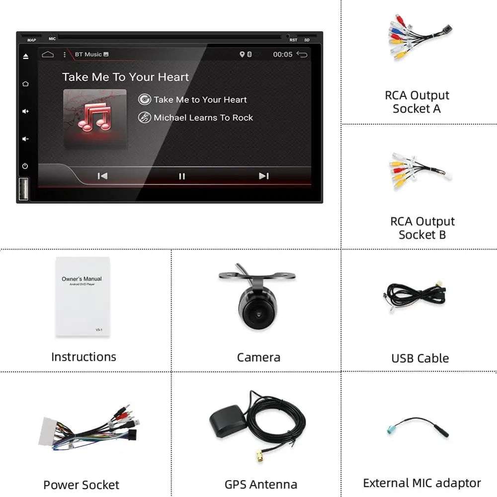 Bosion Автомобильный мультимедийный плеер универсальный для Nissan Android 10 0 2Din Авто