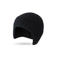 autumn and winter men women outdoor climbing wild casual woolen melon hat knitted warm ear protection