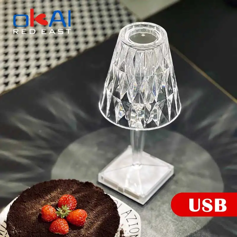 

Italian Design Battery Desk Lamp USB Touch Sensor Bar Light Deco Restaurant Table Lamps Romantic Nigh tlight Christmas Gift Lamp