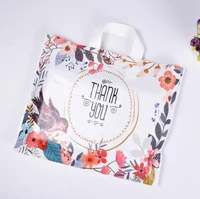 50 pcslot customized logo large magpie wedding carrier bag for shopping good quality plastic bags wholesale