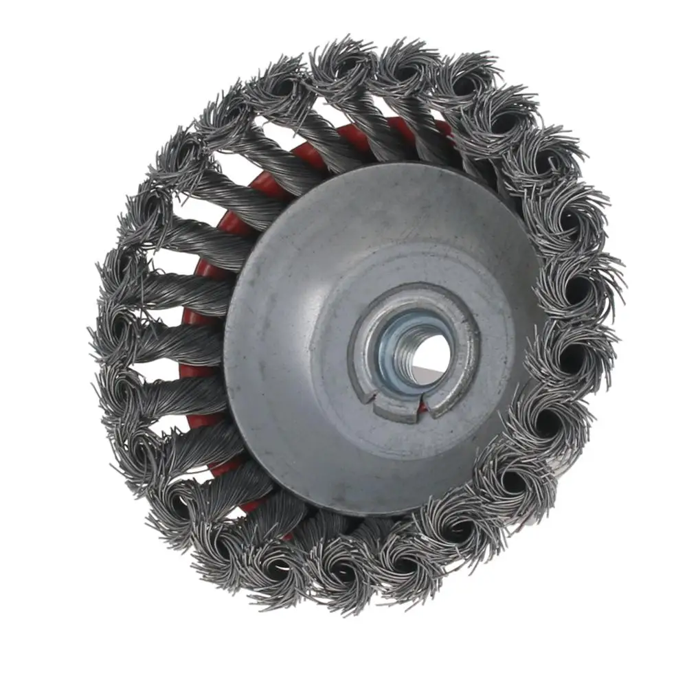 Utoolmart 1/2/3/5 шт. стальная проволока шлифовальные головки OD 100/125 мм из нержавеющей