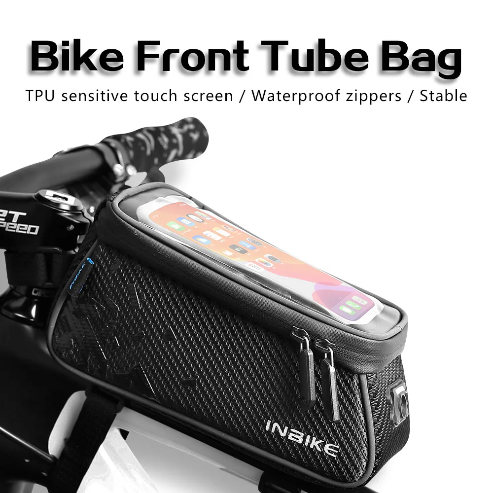 

Сумка для велосипеда INBIKE, сумка для горного велосипеда с сенсорным экраном мобильный телефон дюйма, сумка для передней балки, подвесная сумка для головы велосипеда, аксессуары для верховой езды