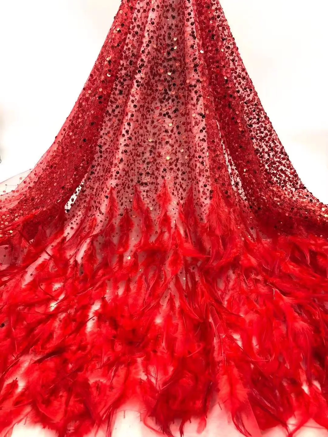 New Fashion African Voile Lace Fabric High Quality French Organza 2021 Sequin For Wedding YM6 | Дом и сад