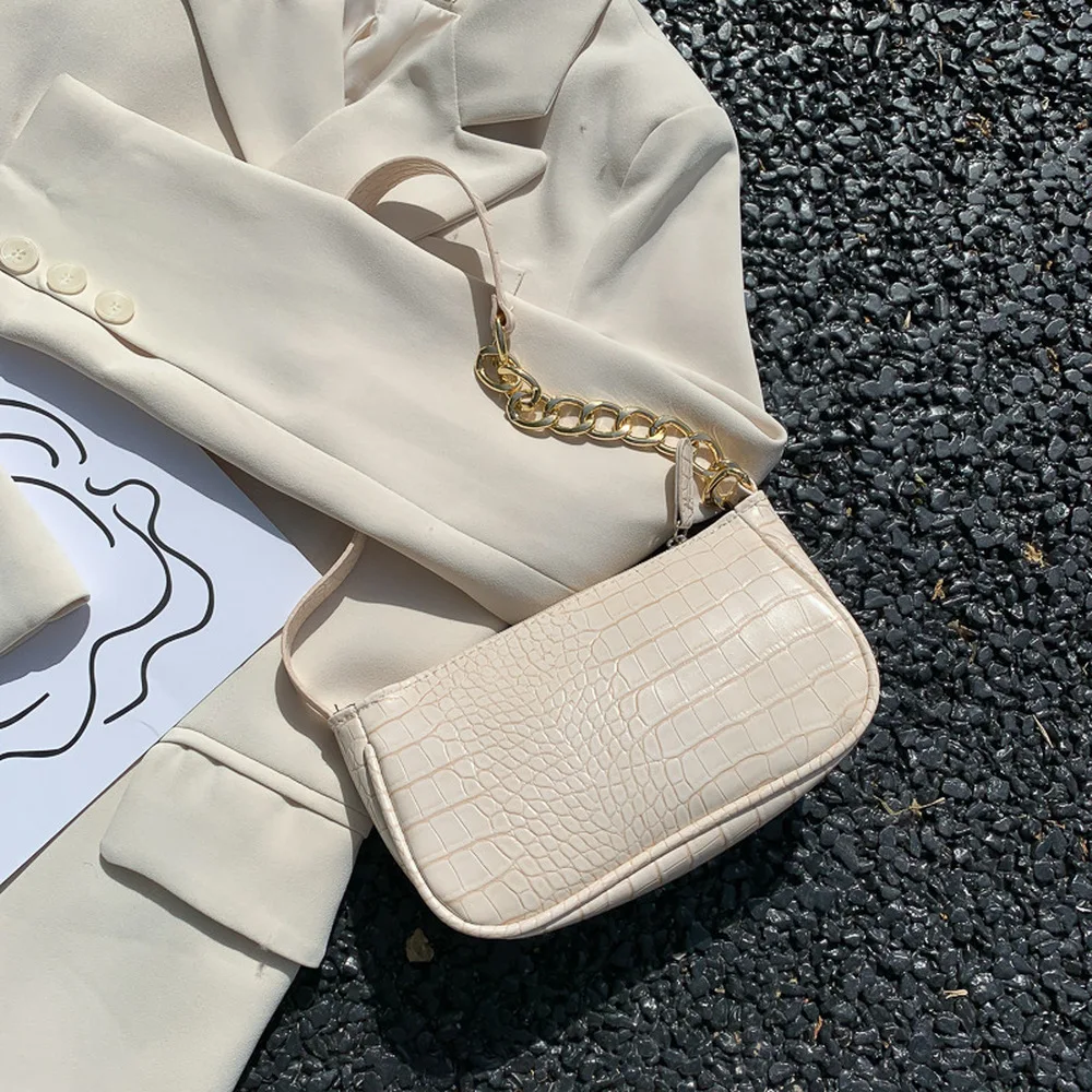 

Elegant Armpit Sling Handbags Solid Color Women PU Leather Purple Shoulder Bags Simple Shoulder Messenger Bags for Women 2020