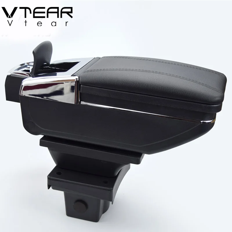 Vtear для Skoda Octavia Yeti автомобильный подлокотник кожаный подлокотник usb интерфейс коробка для хранения интерьер автомобиля-Стайлинг украшения Аксессуары