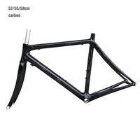blank light weight 52 55 58 cm full 700c carbon road bike frame with fork