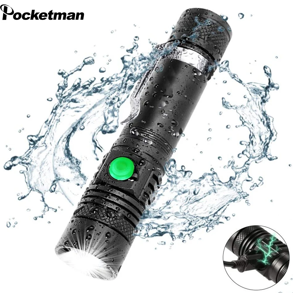 

Суперъяркий светодиодный фонарик V6, 18650 лм, водонепроницаемый светодиодный фонарик, светодиодная лампа, масштабисветильник онарь с указате...