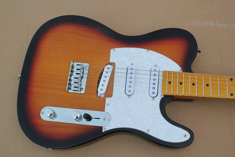 Заводской магазин TL sunburst sunset body MAPLE neck fretboard 6-струнная неоправная электрическая