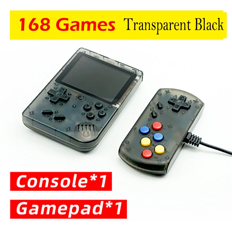 T-Black-168-2P Coolbaby RS-6 Ретро портативная мини портативная игровая консоль 8 бит 3,0 дюймов цветной ЖК-дисплей Детский Цветной игровой плеер Встроенные игры 168/500 - Цвет: T-Black-168-2P