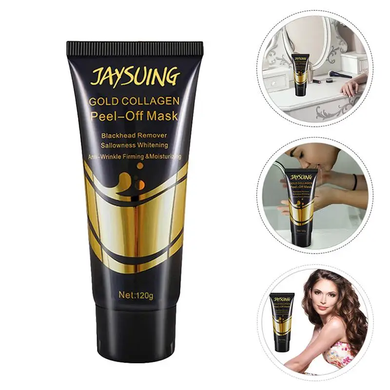 

1Pc Blackhead Remover Mask Gold Collagen Facial Mask Facial Cleansing Mask