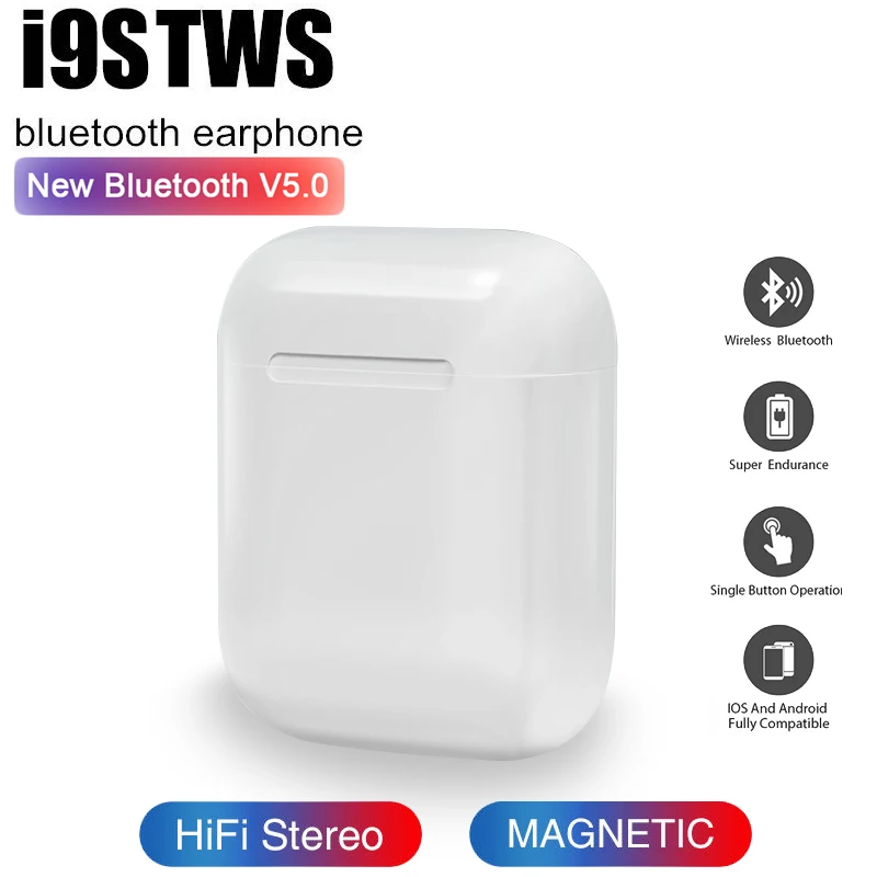I9 i9S TWS беспроводные наушники, портативная bluetooth-гарнитура, невидимый наушник для IPhone X 8 7 Plus, для мобильных телефонов Xiaomi на Android