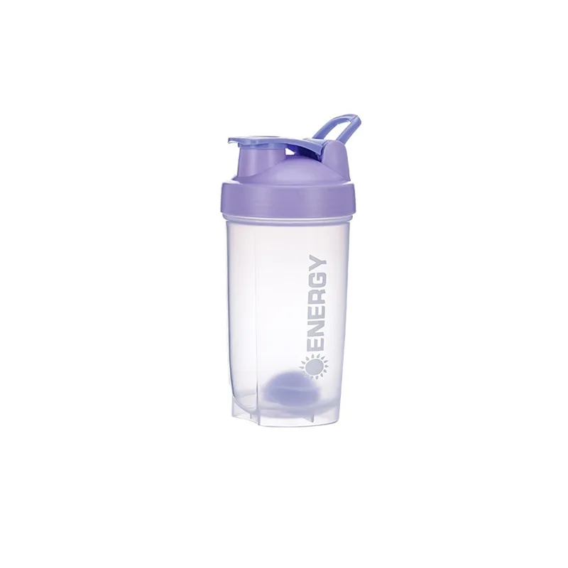 

500ML single-handed single-layer plastic water cup, protein powder shaker cup, sports fitness milkshake cup factory direct sales
