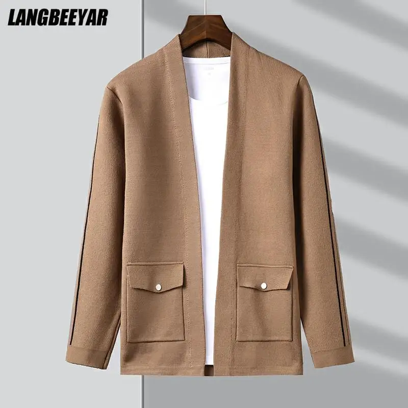 

Top Quality New Brand Fashion Japanese Autum Winter Knit Streetwear Cardigan Men Sweater Casual Coats Jacket Men's Clothing
