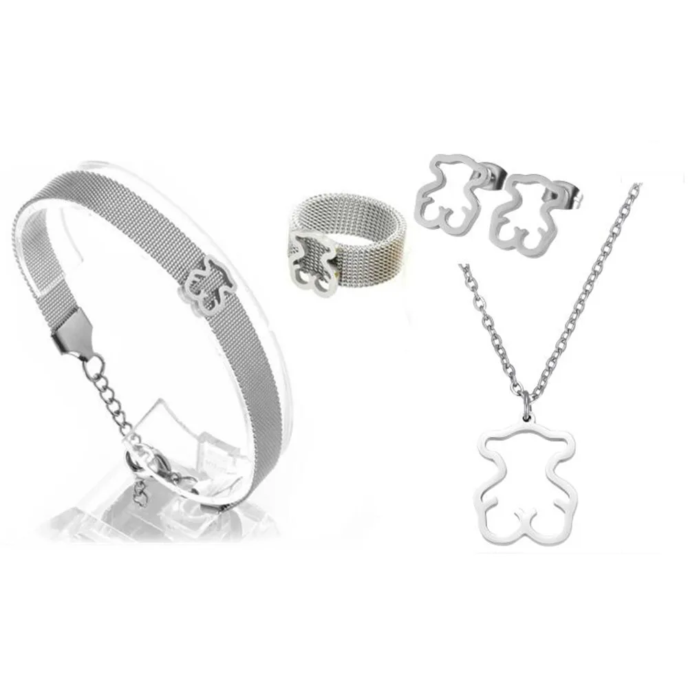 Кольцо Медведь горячая Распродажа модные кольца кольцо из нержавеющей стали в